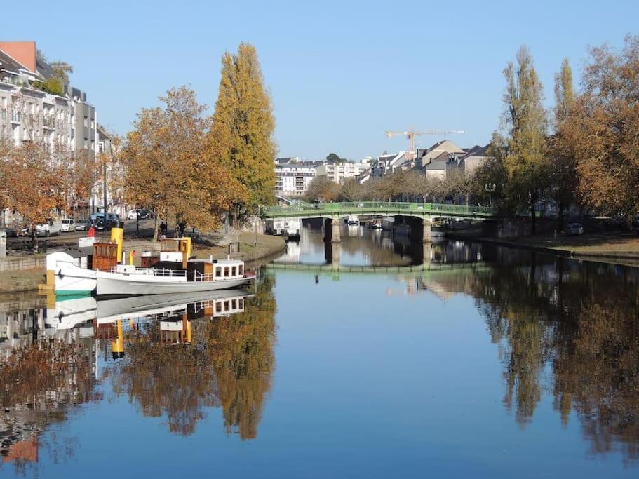 Grande Independante, Charme, Calme Sur Jardin, Centre, Acces Prive Par Escalier De L'immeuble, Sdb & Wc Prives, 10 Minutes Gare Et Palais Des Congres * Nantes